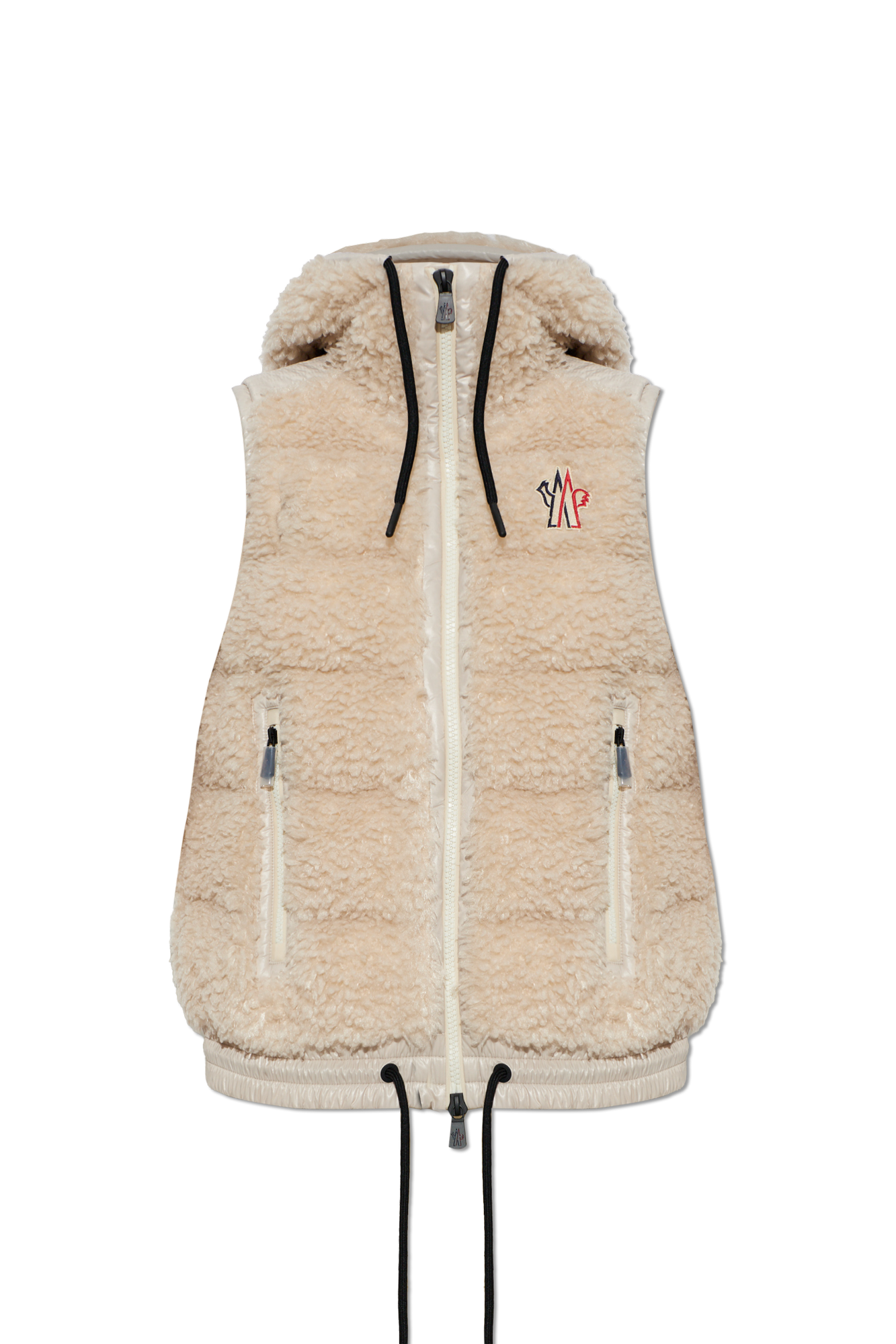 Cream MONCLER GRENOBLE APRES-SKI Women's Down Vest Moncler